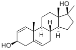 17-alpha-methylandrosta-1,5-diene-3-beta,17-beta-diol Struktur