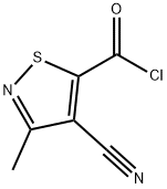 5-Isothiazolecarbonyl chloride, 4-cyano-3-methyl- (9CI) Struktur