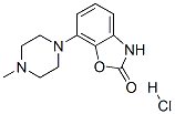 2(3H)-BENZOXAZOLONE, 7-(4-METHYL-1-PIPERAZINYL)-, MONOHYDROCHLORIDE Struktur