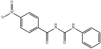 1-(p-Nitrobenzoyl)-3-phenylurea Struktur