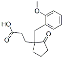 1-(o-Methoxybenzyl)-2-oxocyclopentanepropionic acid Struktur