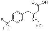 (S)-3-氨基-4-(4-三氟甲基苯基)丁酸, 270065-79-7, 結構式