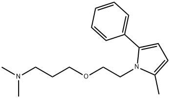 1-[2-[3-(Dimethylamino)propoxy]ethyl]-2-methyl-5-phenyl-1H-pyrrole Struktur