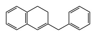 3-Benzyl-1,2-dihydronaphthalene Struktur