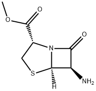 4-Thia-1-azabicyclo[3.2.0]heptane-2-carboxylicacid,6-amino-7-oxo-,methylester,(2S,5R,6R)- Struktur