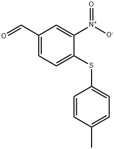 4-[(4-METHYLPHENYL)THIO]-3-NITROBENZALDEHYDE Struktur