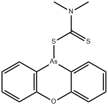 10-[(Dimethylthiocarbamoyl)thio]-10H-phenoxarsine Struktur