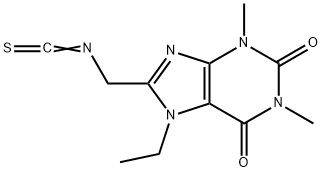 7-Ethyl-3,7-dihydro-8-(isothiocyanatomethyl)-1,3-dimethyl-1H-purine-2,6-dione Struktur