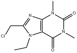 8-(Chloromethyl)-7-ethyltheophyline Struktur