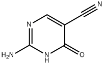 5-Pyrimidinecarbonitrile, 2-amino-1,4-dihydro-4-oxo- (8CI,9CI) Struktur