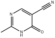 5-Pyrimidinecarbonitrile, 1,4-dihydro-2-methyl-4-oxo- (8CI,9CI) Struktur