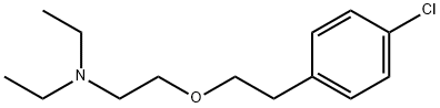 2-[2-(4-chlorophenyl)ethoxy]-N,N-diethyl-ethanamine Struktur