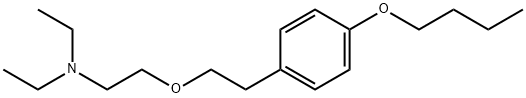 2-[2-(4-butoxyphenyl)ethoxy]-N,N-diethyl-ethanamine Struktur