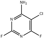 5-Chloro-2,6-difluoropyrimidin-4-amine Struktur