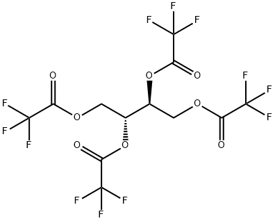 1,2,3,4-Butanetetrol tetrakis(trifluoroacetate) Struktur