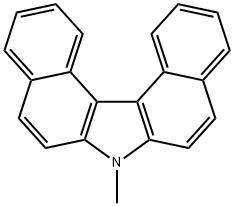 N-methyl-7H-dibenzo(c,g)carbazole Struktur