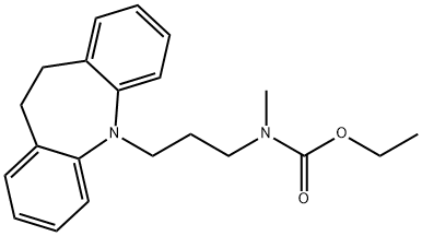 ethyl [3-(10,11-dihydro-5H-dibenz[b,f]azepin-5-yl)propyl]methylcarbamate  Struktur