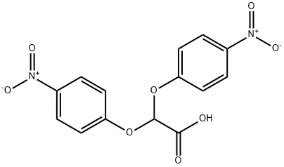 Bis(p-nitrophenoxy)acetic acid Struktur