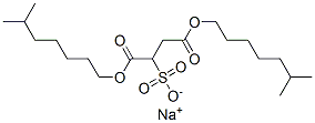 Butanedioic acid, sulfo-, 1,4-diisooctyl ester, sodium salt Struktur