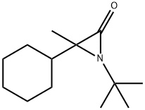 1-tert-Butyl-3-cyclohexyl-3-methylaziridin-2-one Struktur