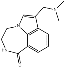 3,4-Dihydro-7-[(dimethylamino)methyl]pyrrolo[3,2,1-jk][1,4]benzodiazepin-1(2H)-one Struktur