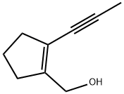 1-Cyclopentene-1-methanol, 2-(1-propynyl)- (9CI) Struktur