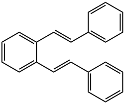 1,2-Bis[(E)-2-phenylethenyl]benzene Struktur