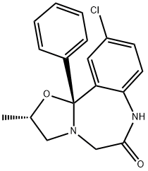 trans-Oxazolam Struktur