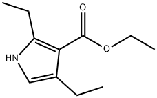 2,4-Diethyl-1H-pyrrole-3-carboxylic acid ethyl ester Struktur