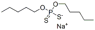 sodium O,O-dipentyl dithiophosphate  Struktur