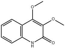 3,4-Dimethoxy-2-quinolinol Struktur