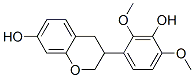 3,4-Dihydro-3-(3-hydroxy-2,4-dimethoxyphenyl)-2H-1-benzopyran-7-ol Struktur