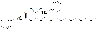 diphenyl[mu-[(tetrapropenyl)succinato(2-)-O:O']]dimercury Struktur