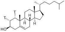 (1ALPHA,2ALPHA[N]-3H)-CHOLESTEROL Struktur