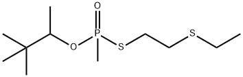 Methylphosphonothioic acid S-[2-(ethylthio)ethyl]O-(1,2,2-trimethylpropyl) ester Struktur