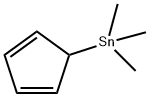 5-(Trimethylstannyl)-1,3-cyclopentadiene Struktur