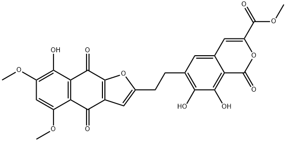 alpha-rubromycin Struktur