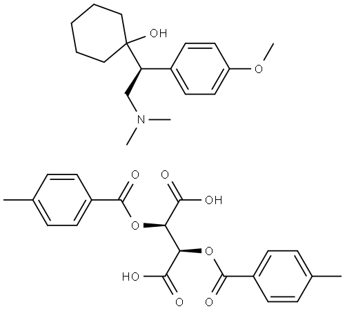 S-VENLAFAXINE-DI-P-TOLUOYL-L-TARTRATE SALT Struktur