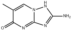 2-amino-6-methyl-1,2,4-triazolo[1,5-a]pyrimidin-5(1H)-one  Struktur