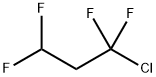 1-Chloro-1,1,3,3-tetrafluoropropane Struktur