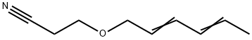 3-(2,4-Hexadienyloxy)propanenitrile Struktur