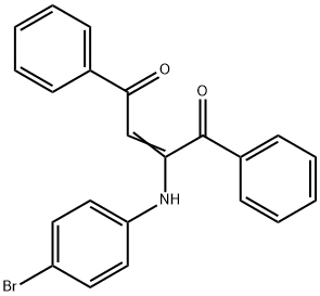 2-(p-Bromoanilino)-1,4-diphenyl-2-butene-1,4-dione Struktur