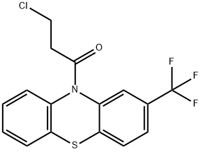 3-CHLORO-1-(2-TRIFLUOROMETHYL-PHENOTHIAZIN-10-YL)-PROPAN-1-ONE Struktur