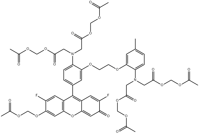 FLUO-4-AM  FOR FLUORESCENCE  PGE. WITH 5 Struktur