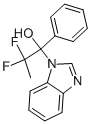 2-METHYL-BENZIMIDAZOL-1-YL-2,2-DIFLUORO-1-PHENYLETHANOLE Struktur