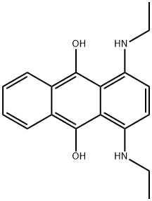 1,4-Bis(ethylamino)-9,10-anthracenediol Struktur