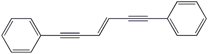 1,6-diphenyl-3-hexene-1,5,-diyne Struktur