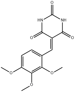 5-[(2,3,4-TRIMETHOXYPHENYL)METHYLENE]-2,4,6(1H,3H,5H)-PYRIMIDINETRIONE Struktur