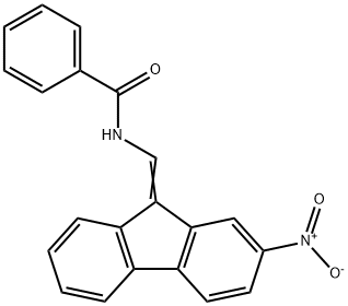 Benzamide, N-[(2-nitrofluoren-9-ylidene)methyl]- Struktur