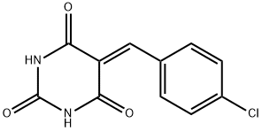 5-[(4-chlorophenyl)methylidene]-1,3-diazinane-2,4,6-trione Struktur